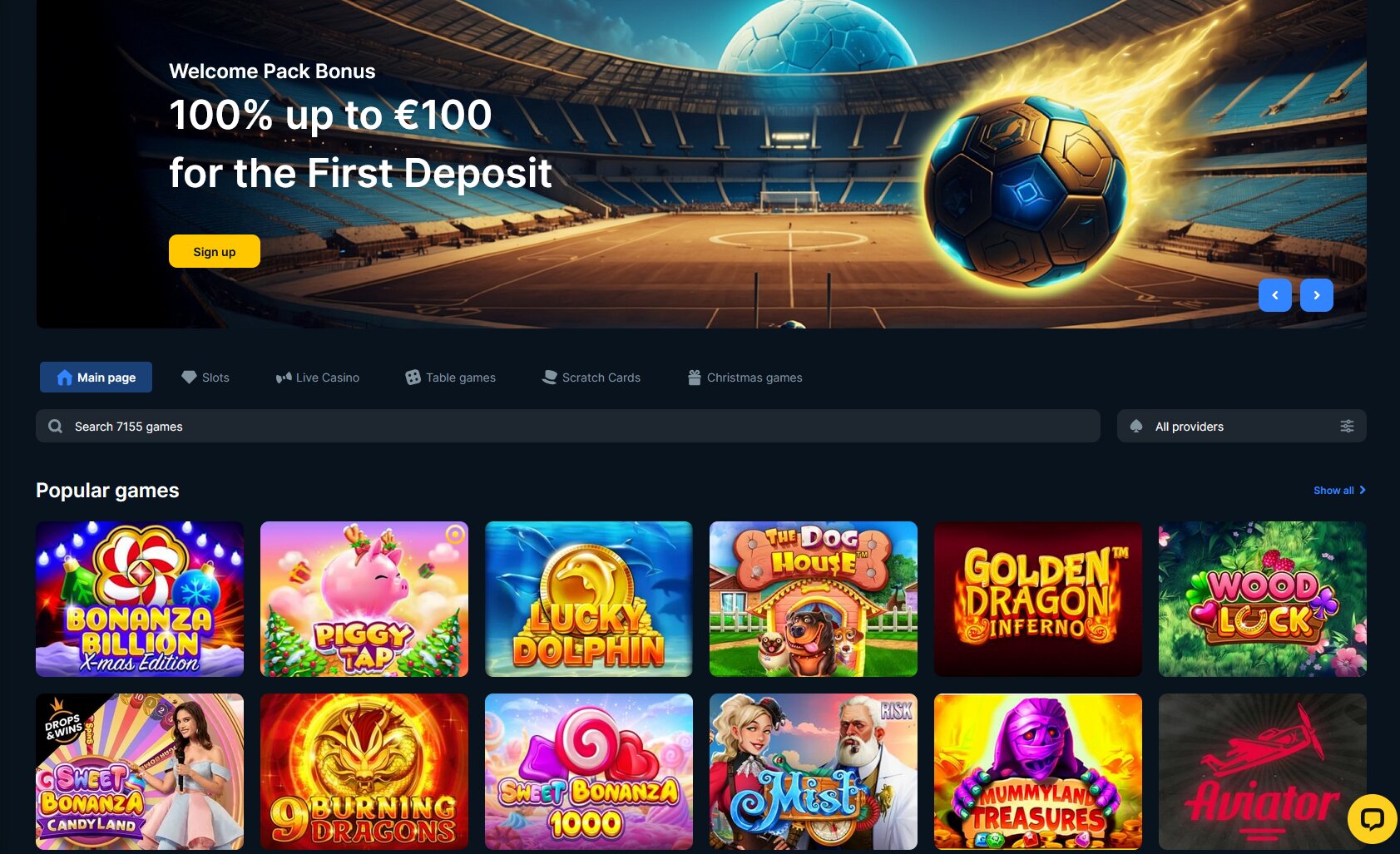 Book Of Bet Casino Homepage