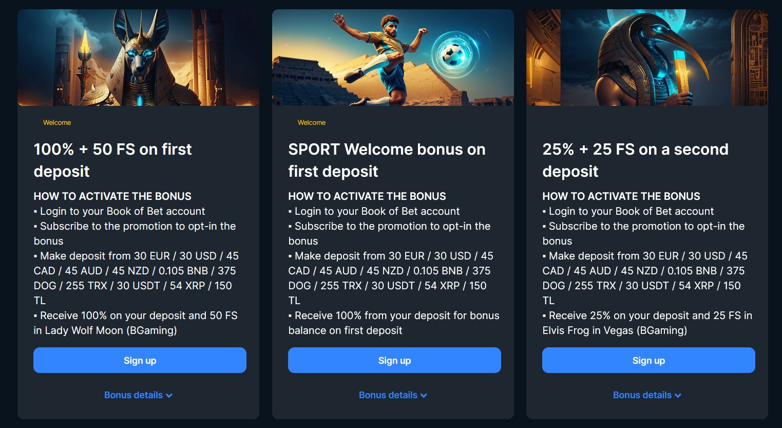 Book Of Bet Casino Promotions